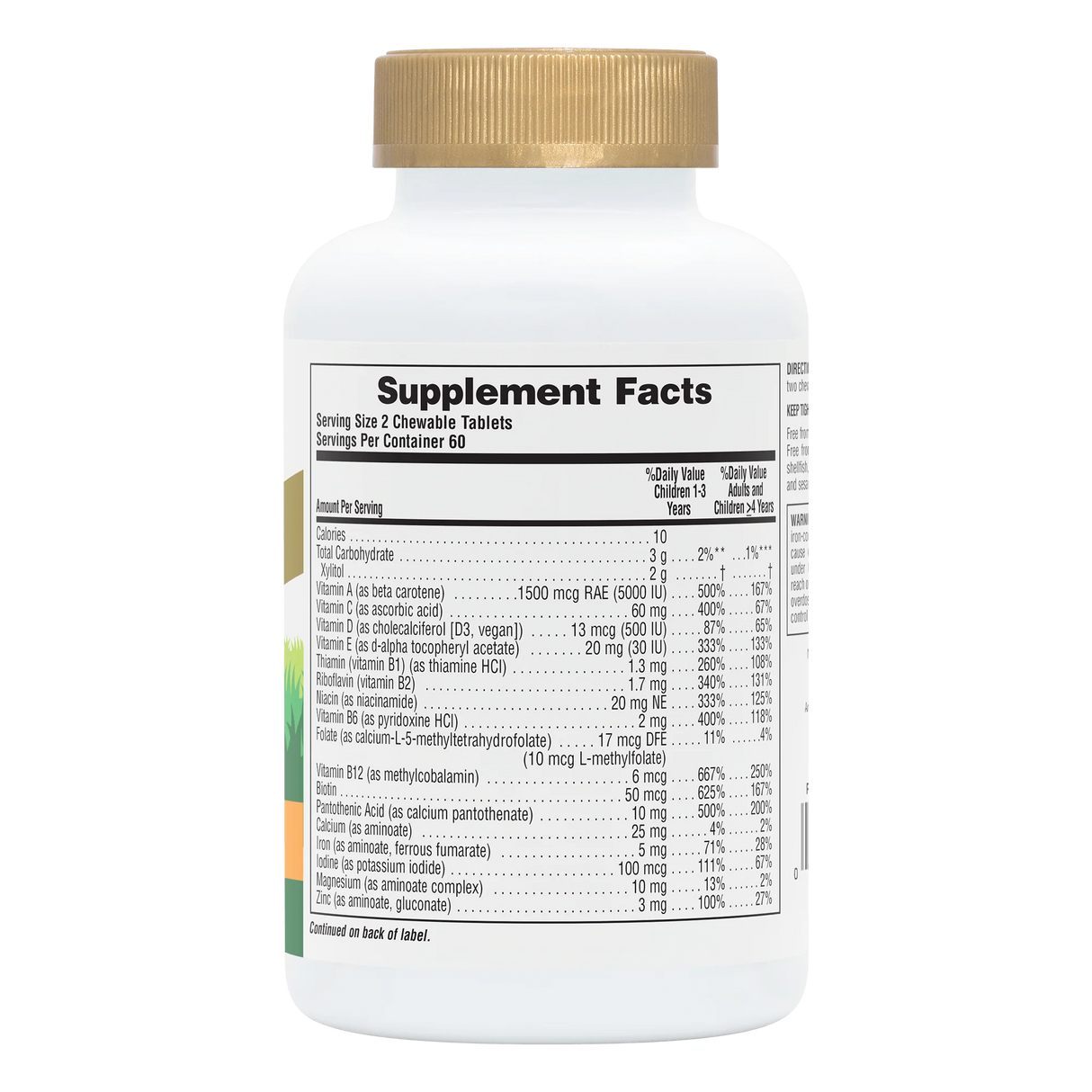 Animal Parade® GOLD Multivitamin Children's 120 Chewables - Orange