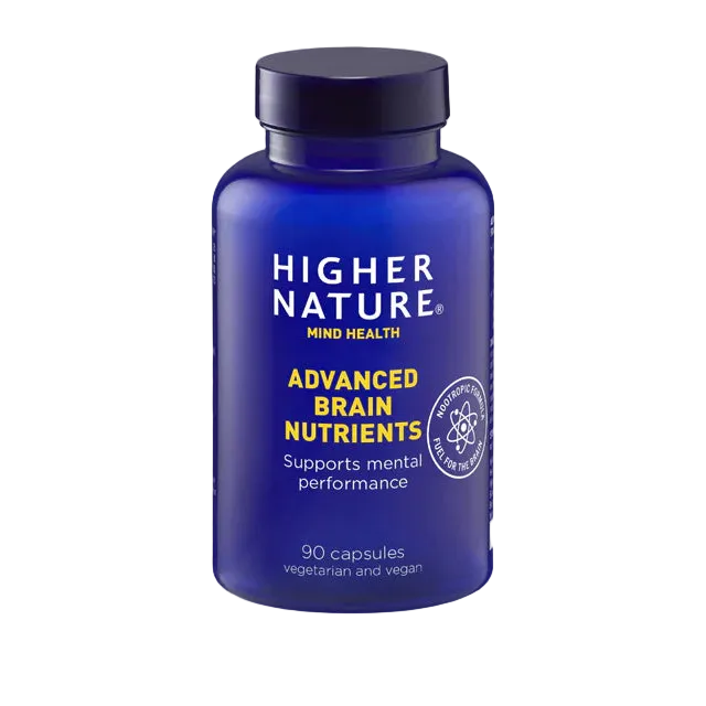 Higher Nature Advanced Brain Nutrients, 90 vegan nootropic capsules.