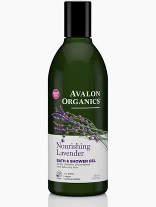 Avalon Organics Nourishing Lavender Bath & Shower Gel 350ml