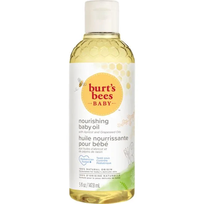 Burt's Bees Baby Nourishing Baby Oil with Apricot and Grape Seed Oil.