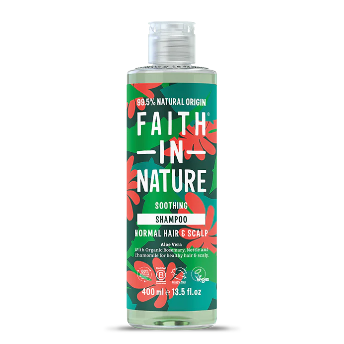 Faith In Nature Aloe Vera Soothing Shampoo 400ml .