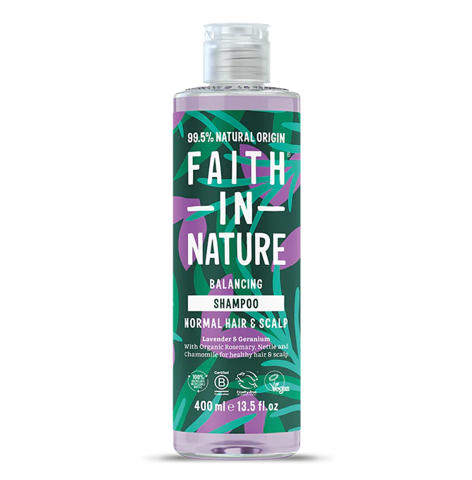 Faith In Nature Lavender & Geranium Balancing Shampoo.