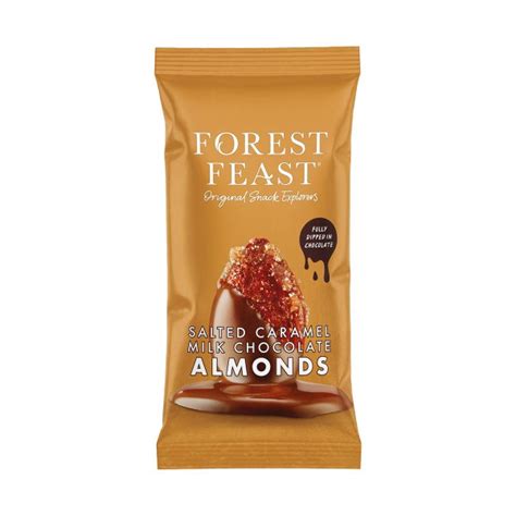 Forest Feast Salted Caramel Milk Chocolate Almonds 40g