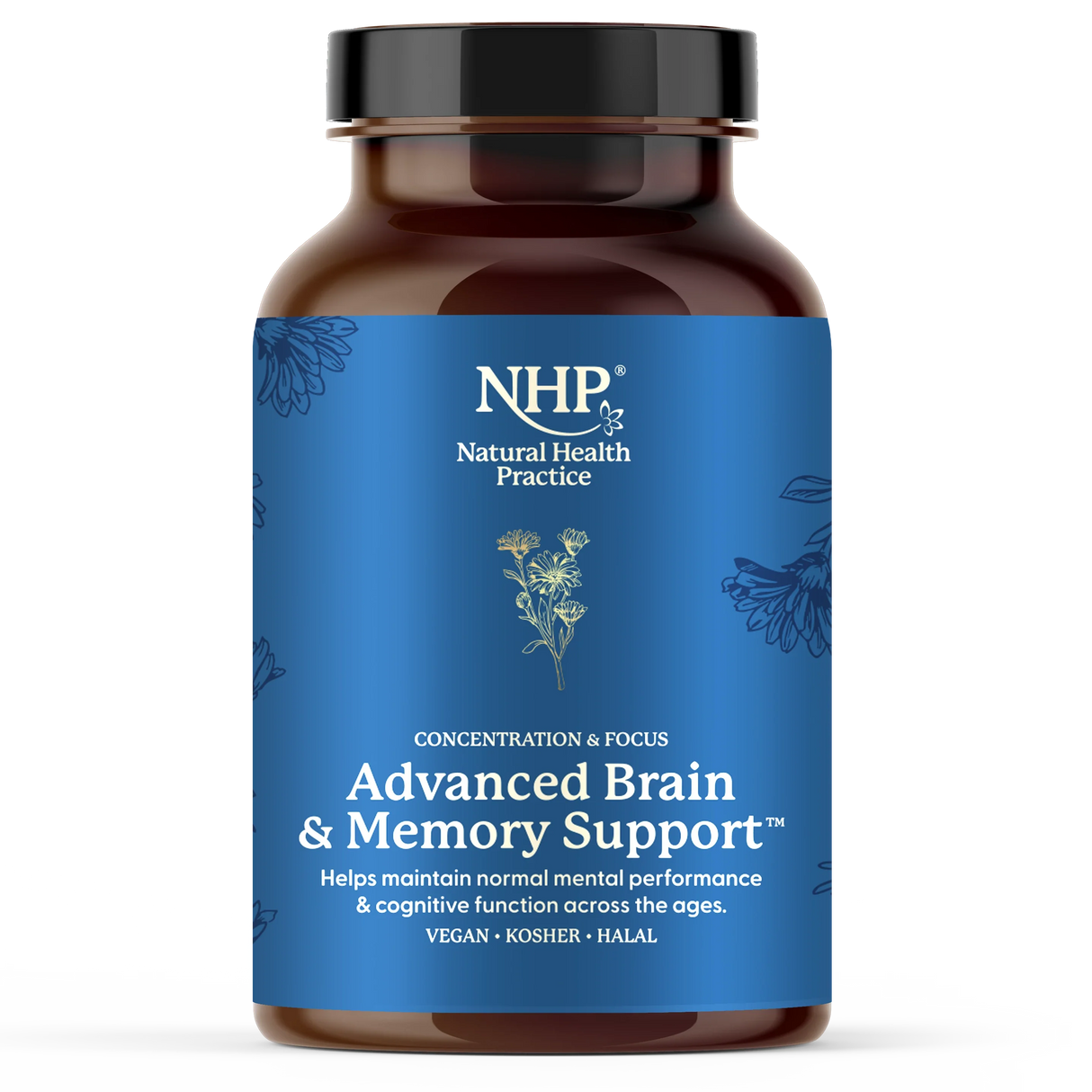 NHP Advanced Brain and Memory Support for concentration and cognitive function.