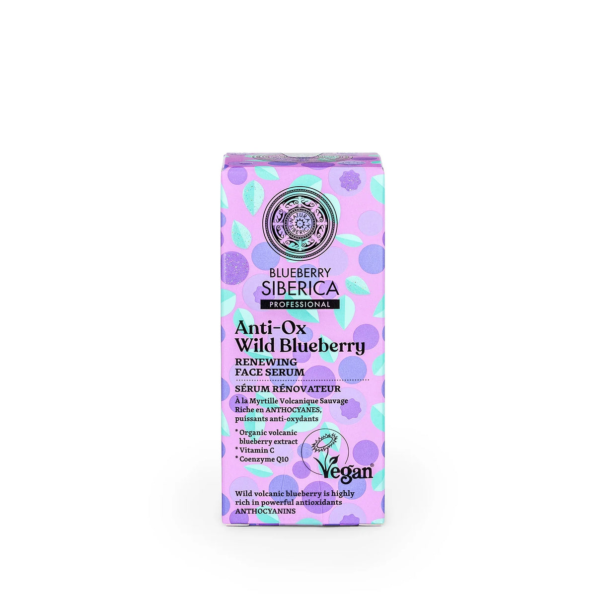 Natura Siberica Professional Hair Care Biome Color Glow Shampoo, a 400ml bottle formulated with Postbiotic Active and Blueberry extract to protect color and restore shine.