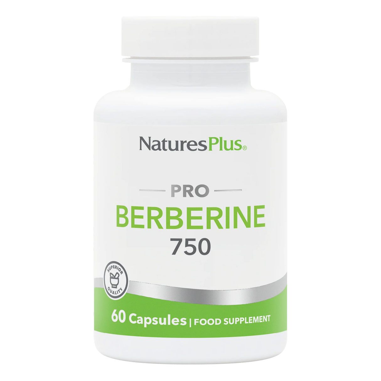 Nature's Plus Pro Berberine 750mg 60 vegan capsules high potency supplement for blood sugar and metabolic support.