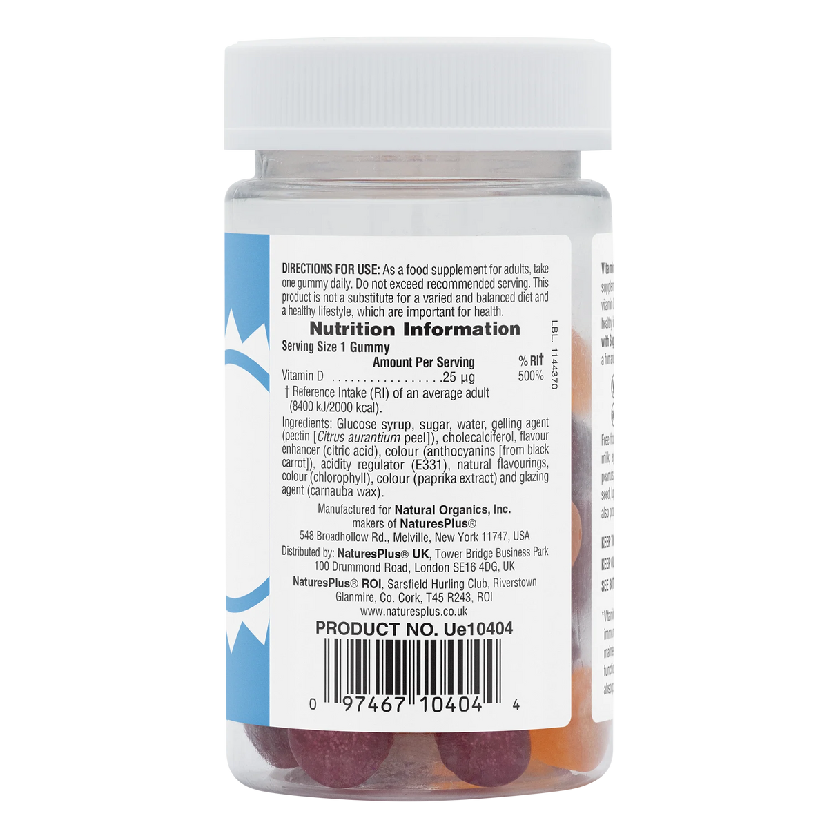 Natures Plus Vitamin D3 1000 IU Gummies 60s