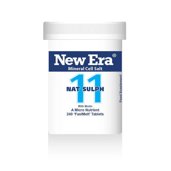 New Era 11 Nat Sulph mineral cell salt 240 tablets.
