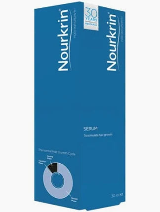 Nourkrin serum packaging on a white background