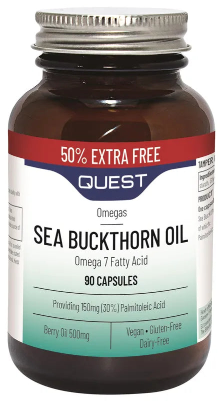 Quest Sea Buckthorn Oil 500mg - EXTRA Fill (60+30)