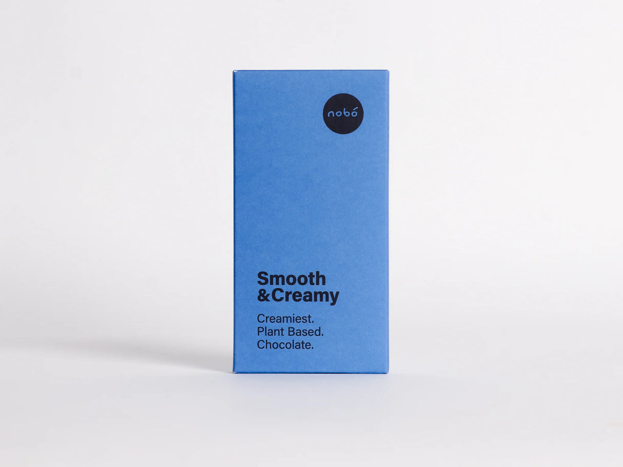 Nobó Smooth & Creamy, a plant-based chocolate bar.