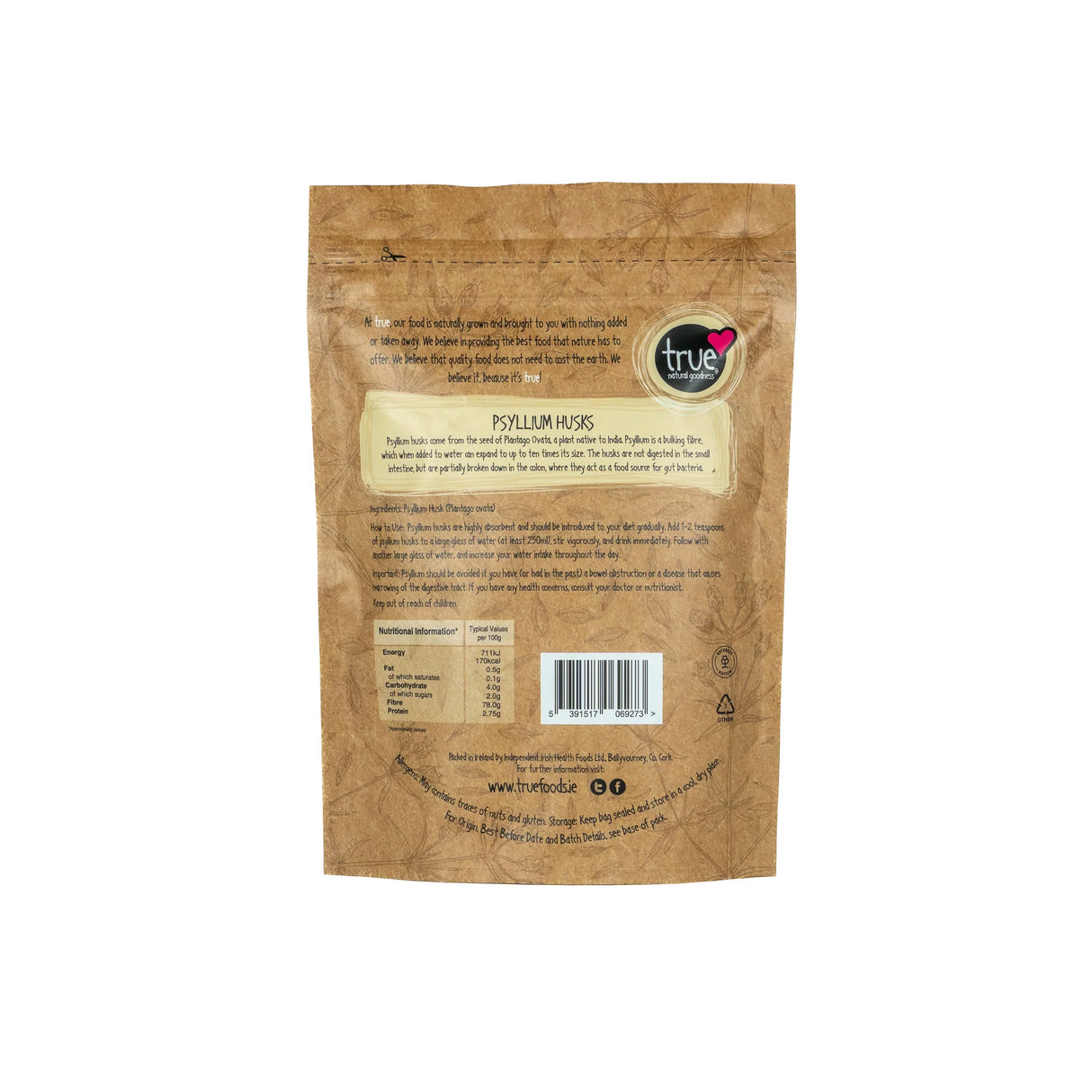 True Psyllium Husks 150g