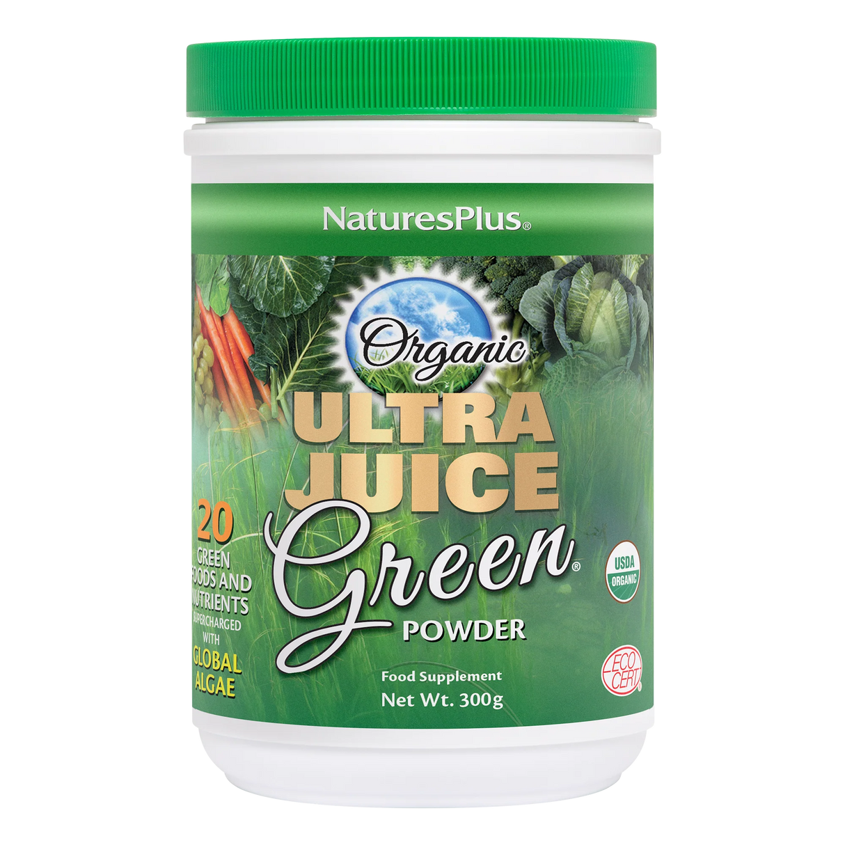Nutrition Information label for NaturesPlus Icelandic Kelp showing 150mcg of Iodine per tablet, serving size of 1 tablet, and 300 servings per container.