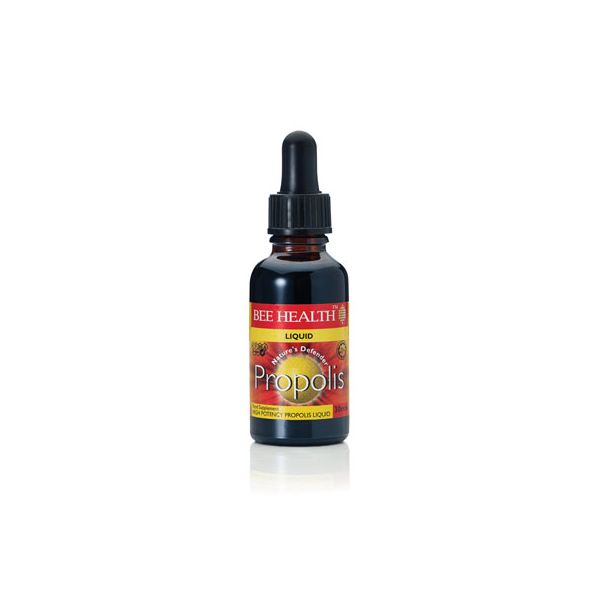 Bee Health high potency Propolis liquid, 30ml dropper bottle.