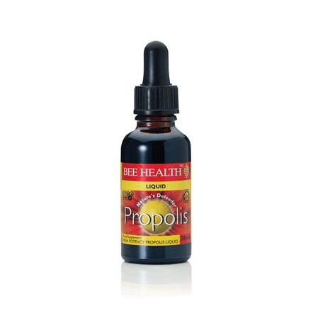 Bee Health high potency Propolis liquid, 30ml dropper bottle.
