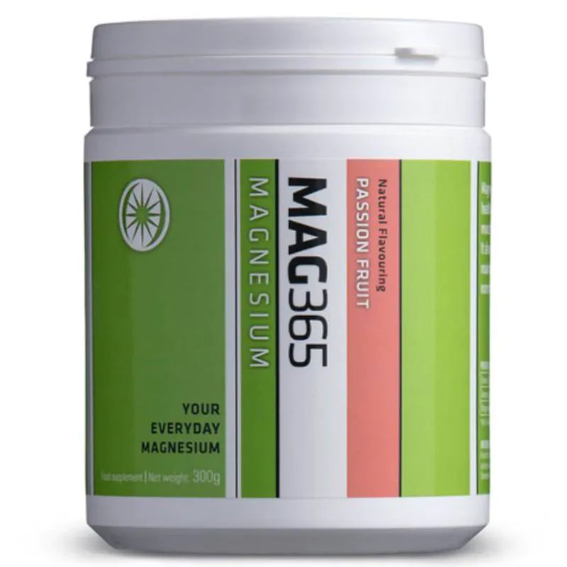 MAG365 Ionic Magnesium Citrate Passion Fruit powder for energy and muscle support 300g.