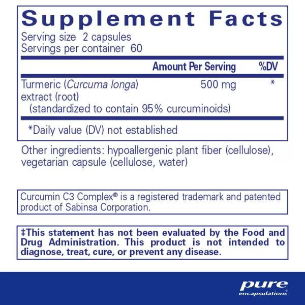 Pure Encapsulations Curcumin 60's