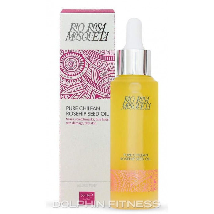 Rio Rosa Mosqueta pure Chilean rosehip seed oil for scar reduction, stretch marks, and skin hydration.