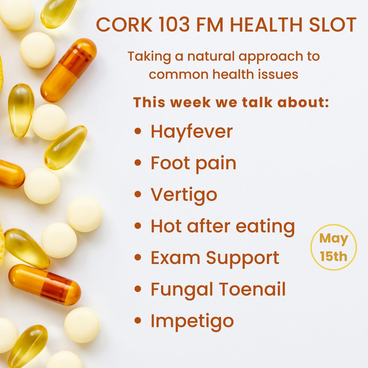 Cork 103FM Health Slot with Anneliese Dressel