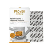 Pro-Ven Biotics total intestinal and digestive support daily supplement sachets.