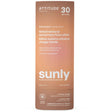 ATTITUDE Sunly SPF 30 unscented tinted mineral sunscreen face stick in plastic-free packaging, 20g.