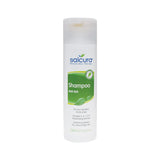 Salcura Shampoo Anti-itch, a 200ml moisturising formula for sensitive and dry scalps, designed to soothe and relieve dry, itchy, and flaky skin with Omegas 3, 6, 7, and 9.