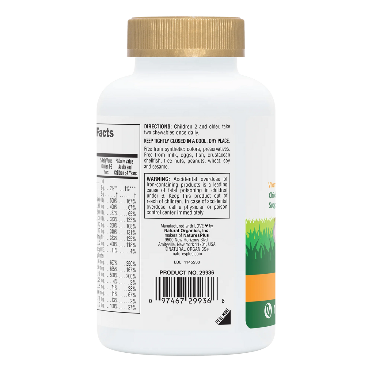Animal Parade® GOLD Multivitamin Children's 120 Chewables - Orange
