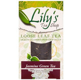 Lily's Tea Shop Jasmine Green Tea loose leaf tea packaging.
