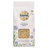 Biona Organic Linseed Gold, 500g, a nutritious source of polyunsaturated fatty acids.
