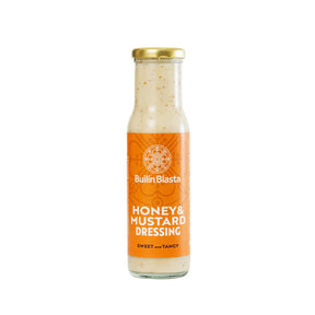 Builín Blasta Honey & Mustard Dressing, a sweet and tangy salad dressing.