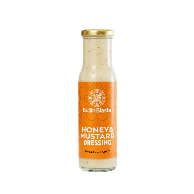 Builín Blasta Honey & Mustard Dressing, a sweet and tangy salad dressing.