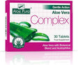 Aloe Pura Gentle Action Complex Colon Cleanse tablets with Aloe Vera and probiotics for digestive regularity 30s pack.