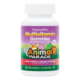 Nature's Plus Animal Parade children's chewable multivitamin 180 tablets cherry flavour for immune and growth support.