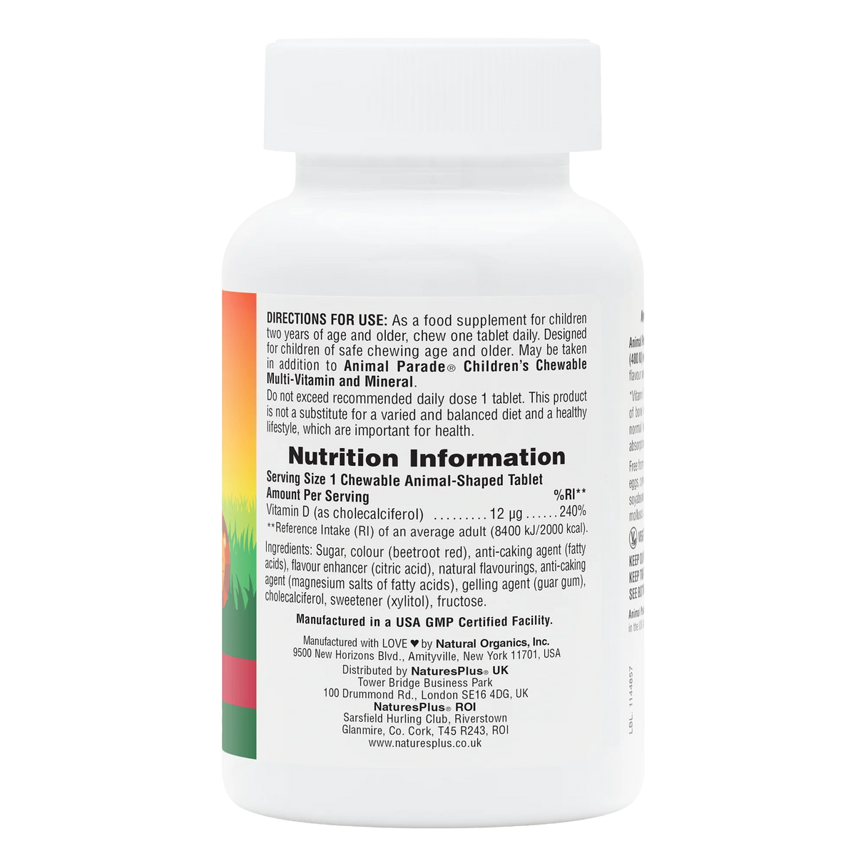 Animal Parade® Vitamin D3 480 IU Children's Chewables