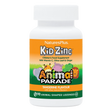 NaturesPlus Kid Zinc Children's Food Supplement bottle with Animal Parade branding on a white background