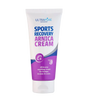 A white squeeze tube of ULTRAPURE Laboratories Sports Recovery Arnica Cream with purple and blue branding, labeled as an all-in-one soothing cream for bumps, bruises, and scars.