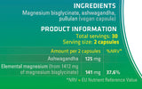 AshwaMAG Ashwagandha + Magnesium Bisglycinate – 60 Capsules
