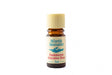 A 5ml amber glass bottle of Atlantic Aromatics Frankincense Relaxation Blend essential oil with a cream-colored cap on a white background.