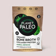 Planet Paleo Organic Bone Broth Collagen Protein, Herbal Defence flavor with oregano and thyme, 225g pouch.