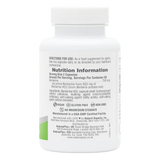 Back label of NaturesPlus PRO Berberine 750 supplement bottle showing nutrition facts, serving size of 2 capsules, 750mg Berberine dosage, and certifications including Vegan, Gluten-Free, and Non-GMO.