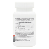 Back label of NaturesPlus Beyond CoQ10 supplement bottle showing Nutrition Information, ingredients list, and storage directions.