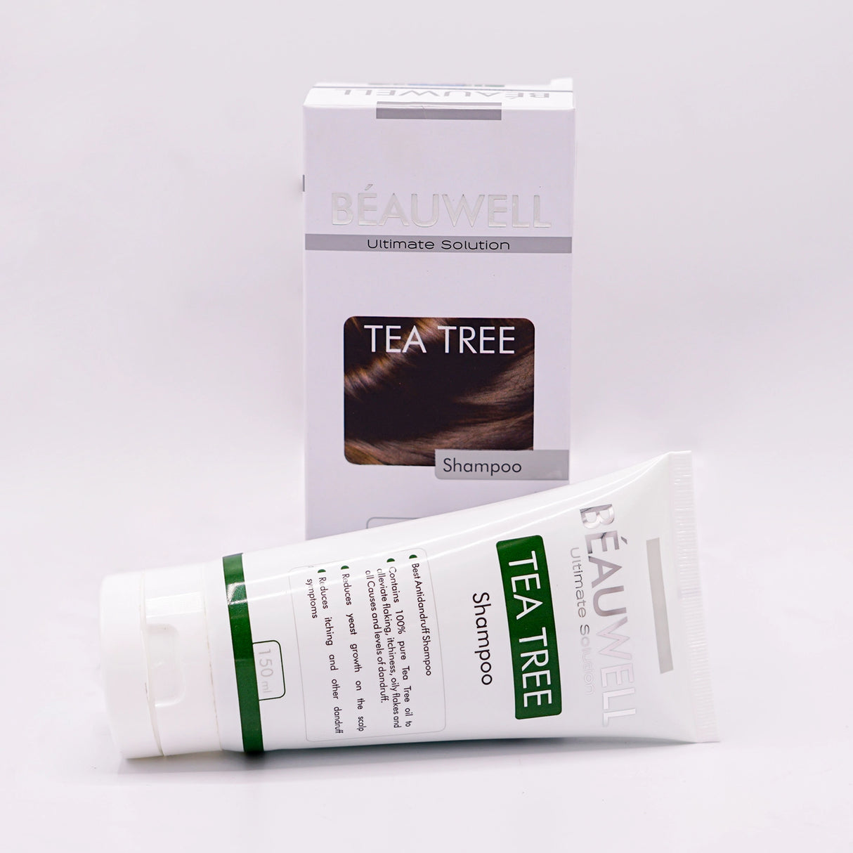 Beauwell Tea Tree shampoo 200ml anti-dandruff and scalp purifying formula with natural tea tree oil Ireland health store.