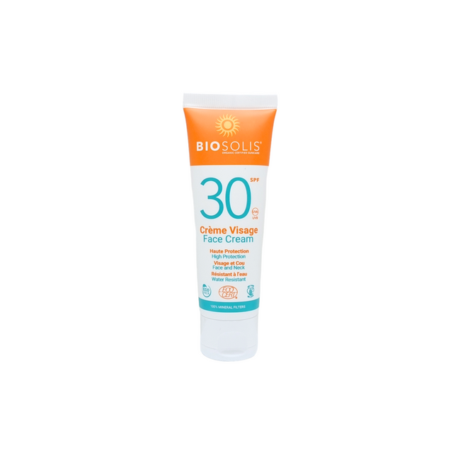Biosolis Crème Visage Face Cream with SPF 30 high protection.