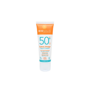 Biosolis Crème Visage Face Cream with SPF 50+ very high protection.