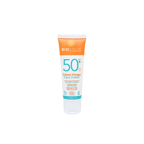 Biosolis Crème Visage Face Cream with SPF 50+ very high protection.