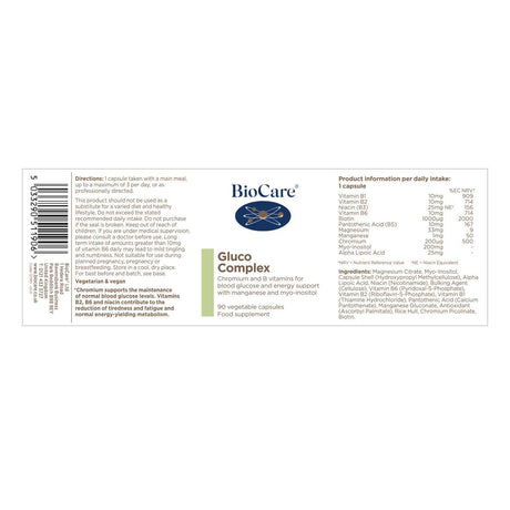 BioCare Gluco Complex (90cps)
