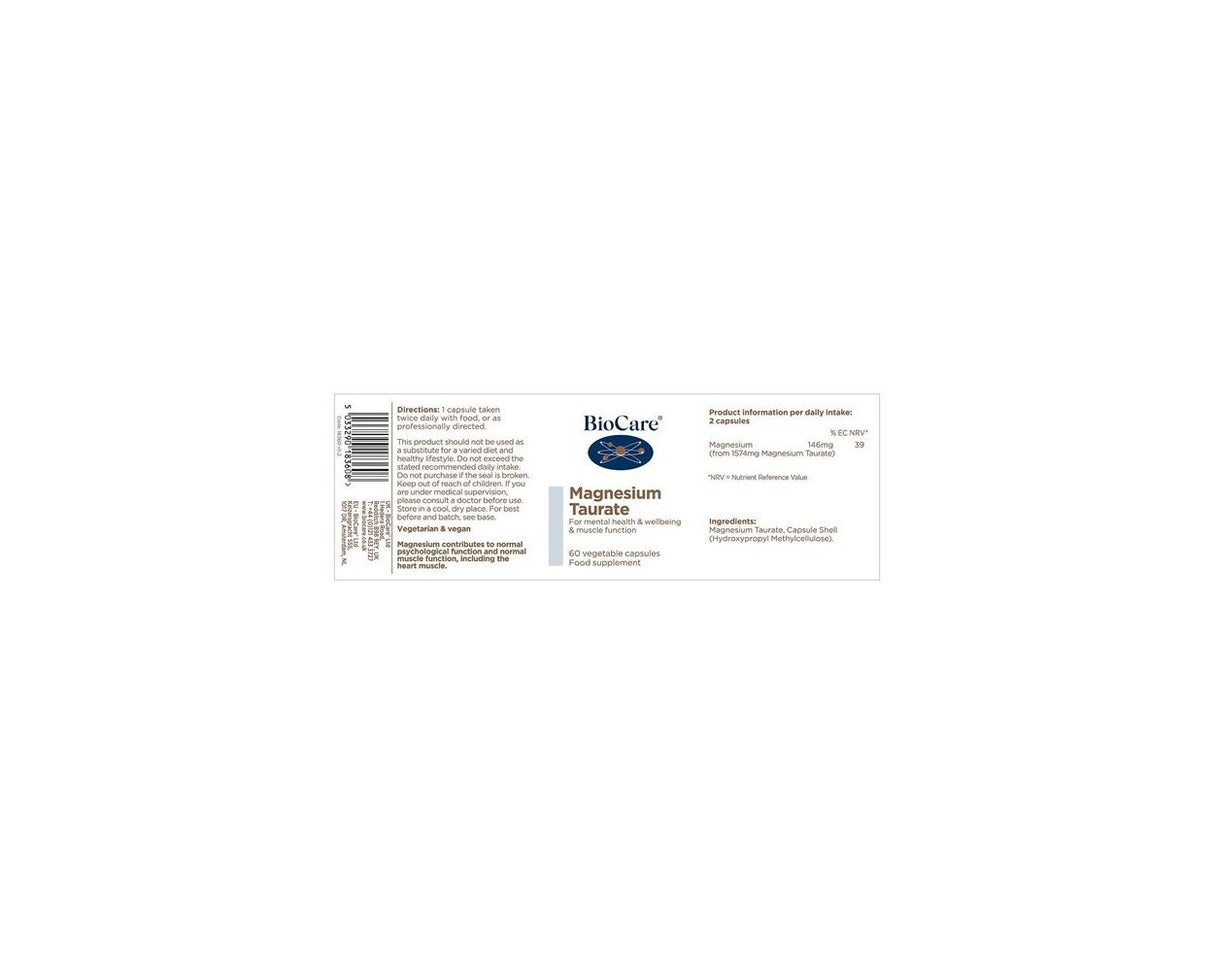 Magnesium Taurate (60cps)