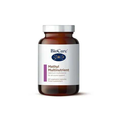BioCare Methyl Multinutrient vegetable capsules for optimum daily all-round health support.