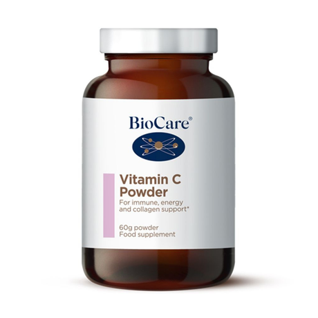 BioCare Vitamin C Powder bottle on a white background