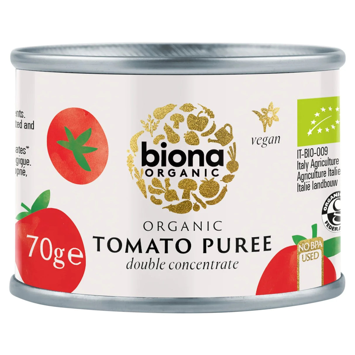 Biona Organic Double Concentrated Tomato Puree 70g